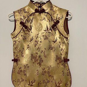 Shanghai Story Chinese Cheongsam Sleeveless Vest. Blouse for Women